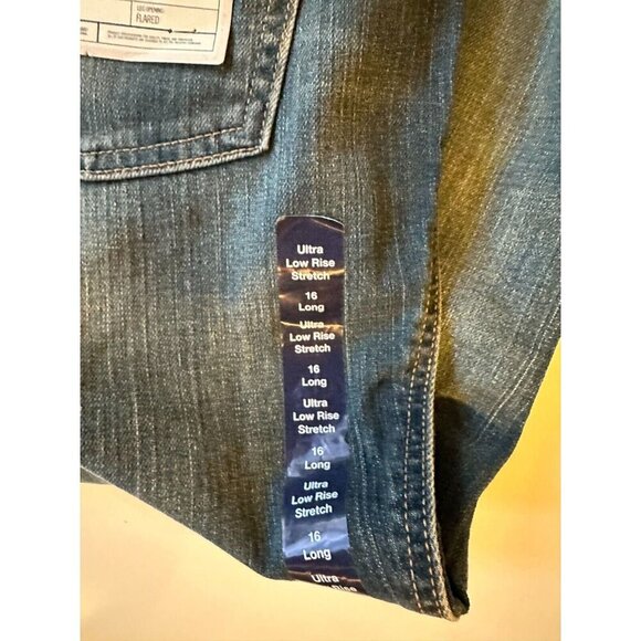 NWT 2008 GAP Womens 16L Tall Low Rise (10.5 in Rise) Flare Jeans 35.5 inseam - Picture 6 of 9